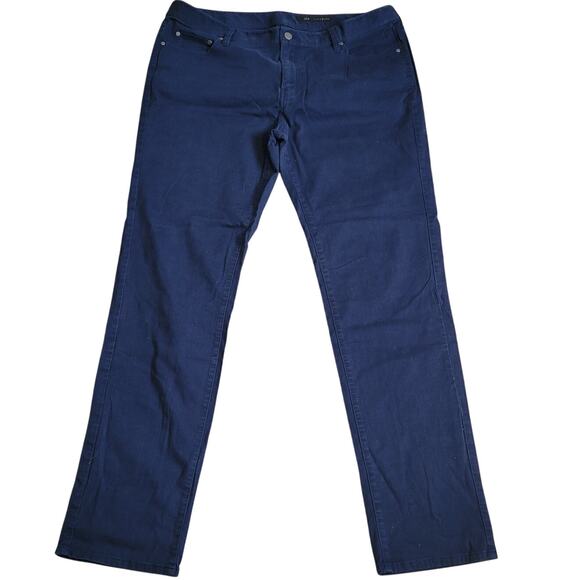 J Hilburn Mens Custom Navy Dress Pants 41x34 High Rise Classic Fit Tailored - Picture 1 of 9